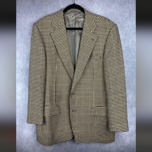 Ermenegildo Zegna Sport Coat 50 R Wool Cashmere Herringbone Luxury‎ Premium